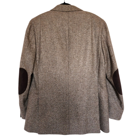 Pedro Muñoz 100% Cashmere Brown Elbow Patch Blazer, 52 EUC - Picture 6 of 10